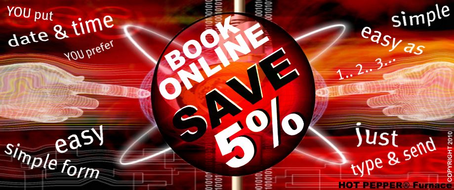 Book Online - Save 5%