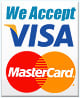 We accept VISA MASTERCARD
